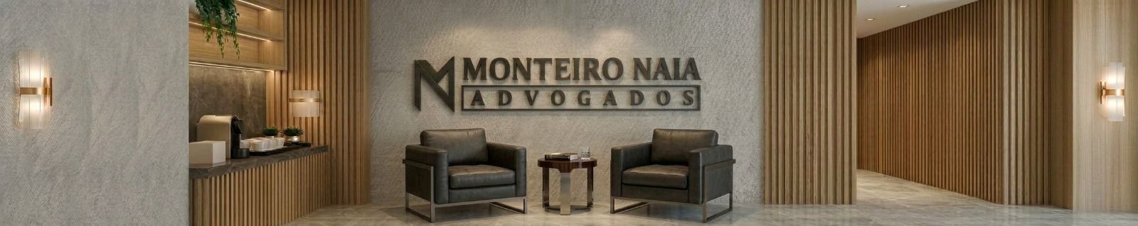 Recepção do escritório Monteiro Naia Advogados